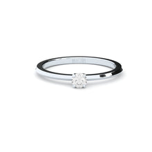 tiny and edgy engagement ring with lab grown or natural diamonds by Formes