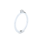 tiny and edgy engagement ring with lab grown or natural diamonds by Formes