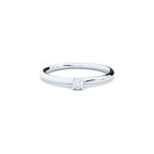 tiny handmade engagement ring with lab grown  or natural diamond by Formes