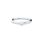 tiny handmade engagement ring with lab grown or natural diamond by Formes