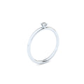 tiny handmade engagement ring with lab grown diamond by Formes