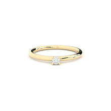 petite engagement ring with lab grown or natural diamonds by Formes