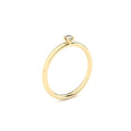 petite engagement ring with lab grown diamonds by Formes