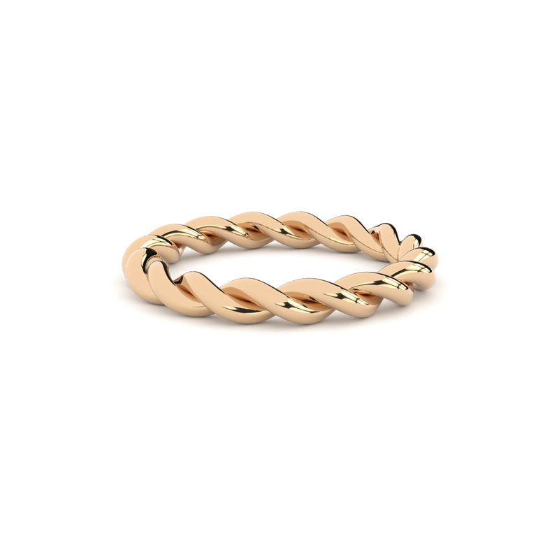 Twisted becoming ring by Formes