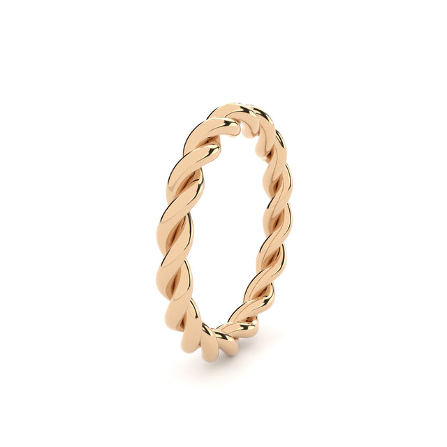 Twisted becoming ring by Formes