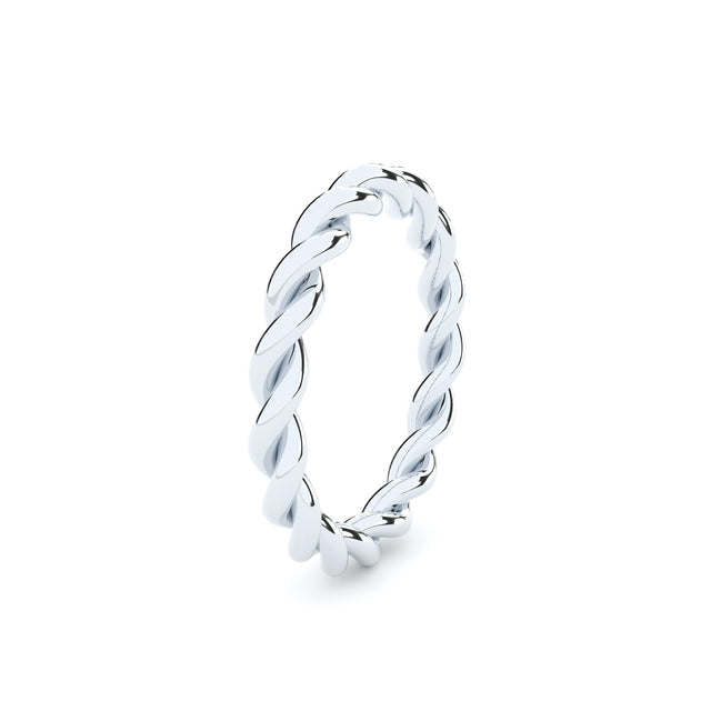 Twisted becoming ring by Formes