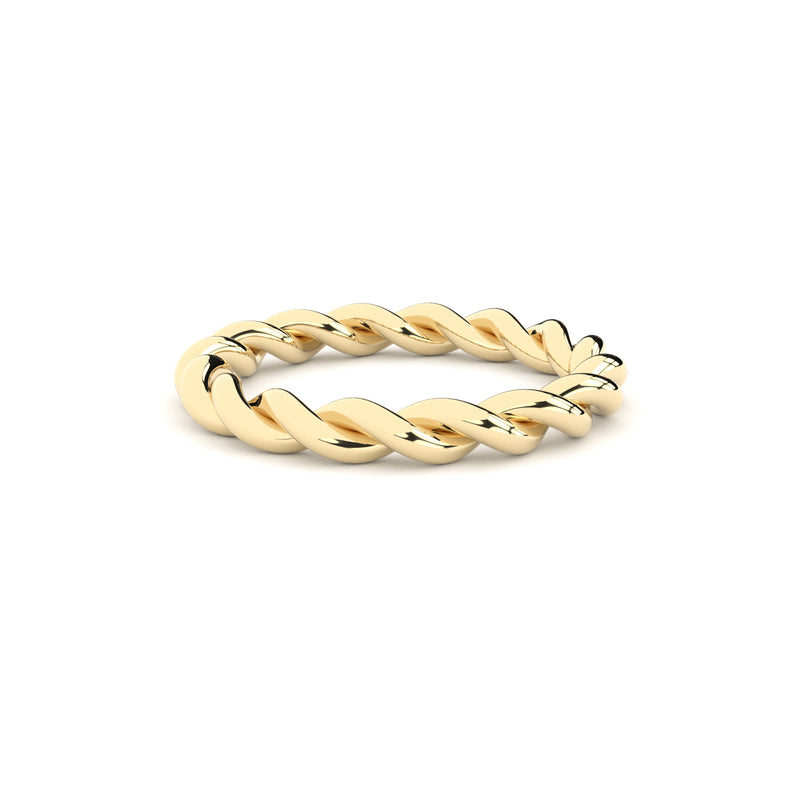 Twisted becoming ring by Formes