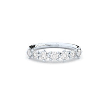 DUO HALF ETERNITY RING, 3 MM with  diamonds by Formes