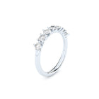 DUO HALF ETERNITY RING, 3 MM with  diamonds by Formes