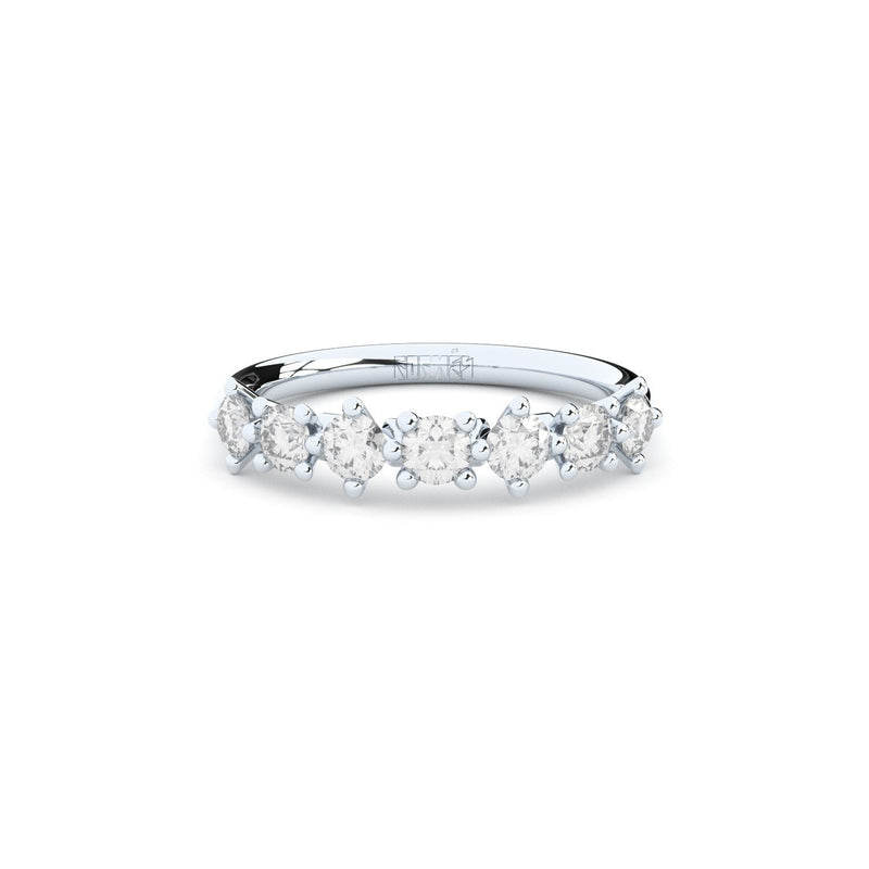 DUO HALF ETERNITY RING, 3 MM with lab grown or natural diamonds by Formes
